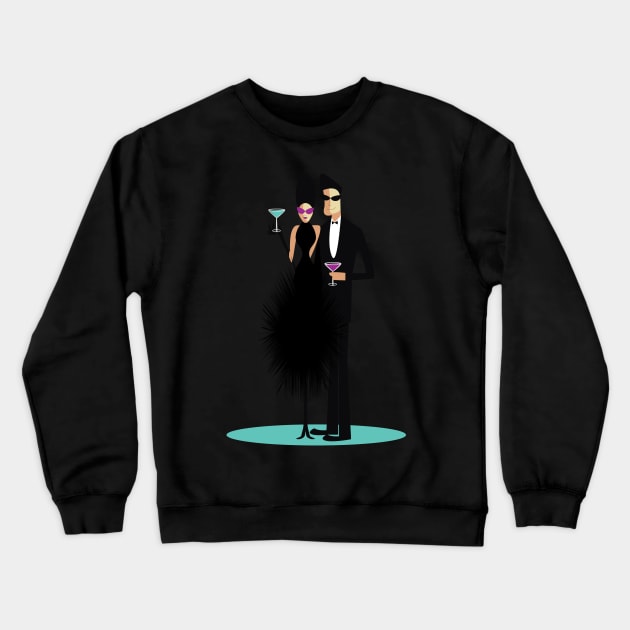 Black Dress Affair Crewneck Sweatshirt by JDoughtyDesigns